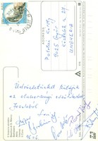 Vasas ETO játékosainak képeslapja (90-es évek).