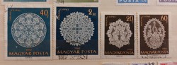 Halasi csipke bélyeg 1960 4 db