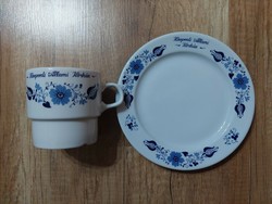 Alföldi porcelán Központi Állami Kórház feliratos tányér és bögre