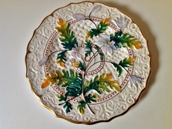 Extremely rare majolica plate from Városlód - approx. 1870 - 80