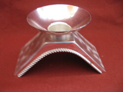 Retro wmf silver plated ikora candle holder, design kurt radtke