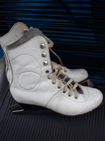 Vintage women's ice skates pair, size 38