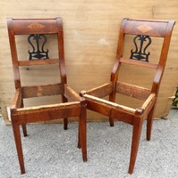 2 db. antik biedermeier szék.
