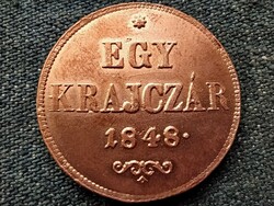 Szabadságharc 1 Krajcár 1848 EXTRA, KORONA ÁTÜT (id64834)