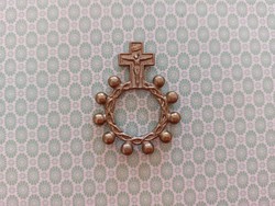 Prayer ring religious relic rosary ring