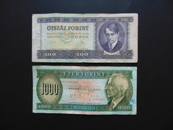 500 forint 1975 - 1000 forint 1996 LOT !!!
