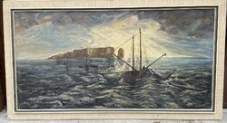 Huge sea painting