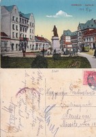 Debrecen  Egyház tér 1919       .Posta van !