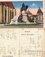 Kolozsvár Cluj  Mátyás király szobra 1931       .Posta van !