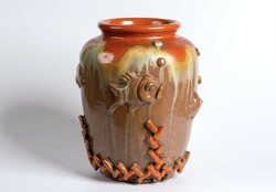 Art deco hop ceramic vase