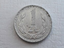 Lengyelország 1 Zloty 1975 érme - 1 Zlote ZL alumínium 1975 külföldi pénzérme