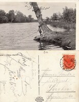 Dömsöd Duna részlet 1942    .Posta van !
