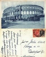 Horvát Pola Anfiteatro  1928        .Posta van !
