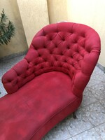 Antik Chesterfield stílusú dívány, heverő, szófa