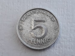 Németország 5 Pfennig 1949 A érme - Német Demokratikus Köztársaság külföldi pénzérme