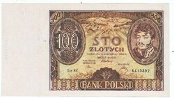 First Republic of Poland 100 zlotys 1934 replica unc