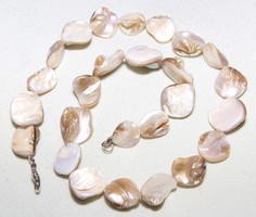 Old fashion necklace, beautifully re-threaded from mother of pearl with cleaned switch from 1960