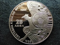 Bulgária 1986-os labdarúgó-világbajnokság .925 ezüst 25 Leva 1986 (id65447)