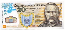 Lengyelország 20 zloty forgalmi emlékpénz 2014 REPLIKA UNC