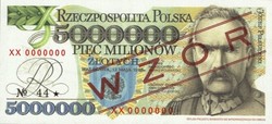 Lengyelország 5000000  fantázia zloty MINTA 1995 REPLIKA UNC