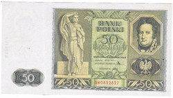 Lengyelország első köztársaság 50 zloty 1936 REPLIKA UNC