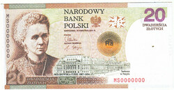 Poland 20 zloty circulation commemorative coin sample 2011 replica unc