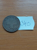 SVÁJC 2 RAPPEN 1954 B (Bern),  BRONZ  340.