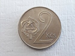 Csehszlovákia 2 Korona 1990 érme - Csehszlovák 2 Koron Kcs 1990 külföldi pénzérme