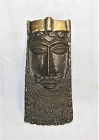 King or knight - bronze wall decoration - József Kótai