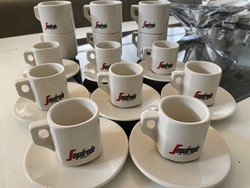 Segafredo old cream coffee and tea cups