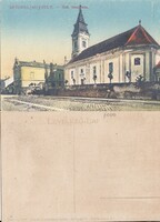 Sátoraljaújhely református templom 1917      .Posta van !