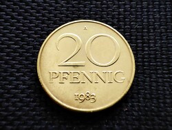 Német Demokratikus Köztársaság 20 pfennig, 1983 NDK!!!!!