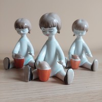 Káldor Aurél Hólloháza sandbox little girl figurines