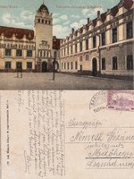 Sárospatak , Tanítóképző intézet főépülete 1925       .Posta van !