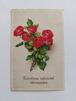 Old postcard 1936 rosy postcard