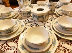 7 személyes porcelán teás reggeliző szett Bavaria