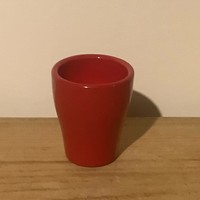 Small red vase