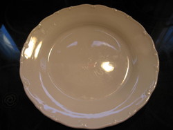 Fehér indás szélű tányér
