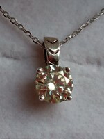 Moissanite diamond 925 silver pendant