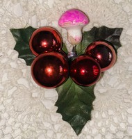 A special small bouquet of mushrooms sphere Christmas tree decoration Óbuda v posta