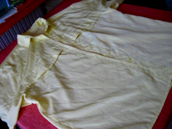 Light yellow large size rayon blouse