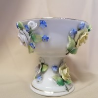 German rosette porcelain goblet with a base