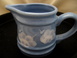 Vintage, retro light blue kil ceramic jug