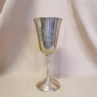 Silver-plated decorative cup / baptismal chalice