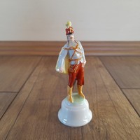 Old Herend small military hussar figure