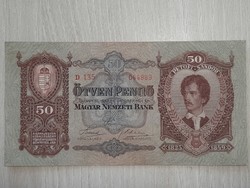 Fifty pengő 1932 50 pengő vf