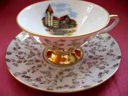 Gyűjtői Wiener Neustadt Akademie Eigl porcelán emlék csésze