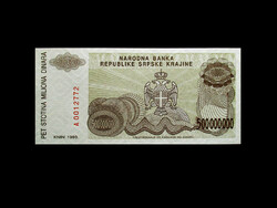 Unc - 500,000,000 Dinars - Serbian Republic of Krajina - 1993