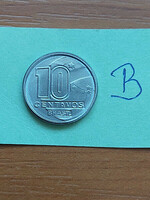 Brazil brasil 10 centavos 1990 stainless steel #b