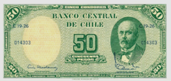 Chile 5 Centésimos  1960 UNC